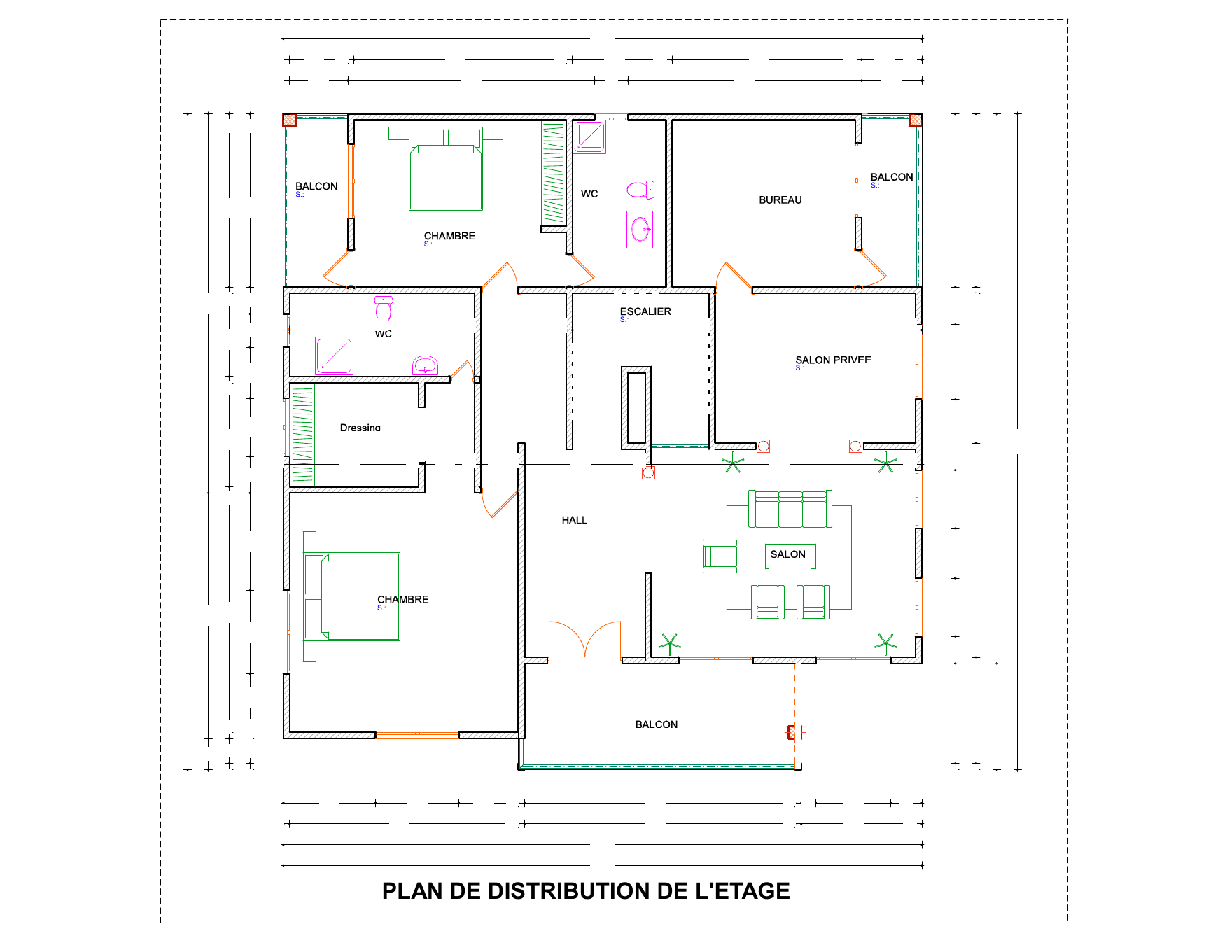 Duplex avec dépendance — Étage