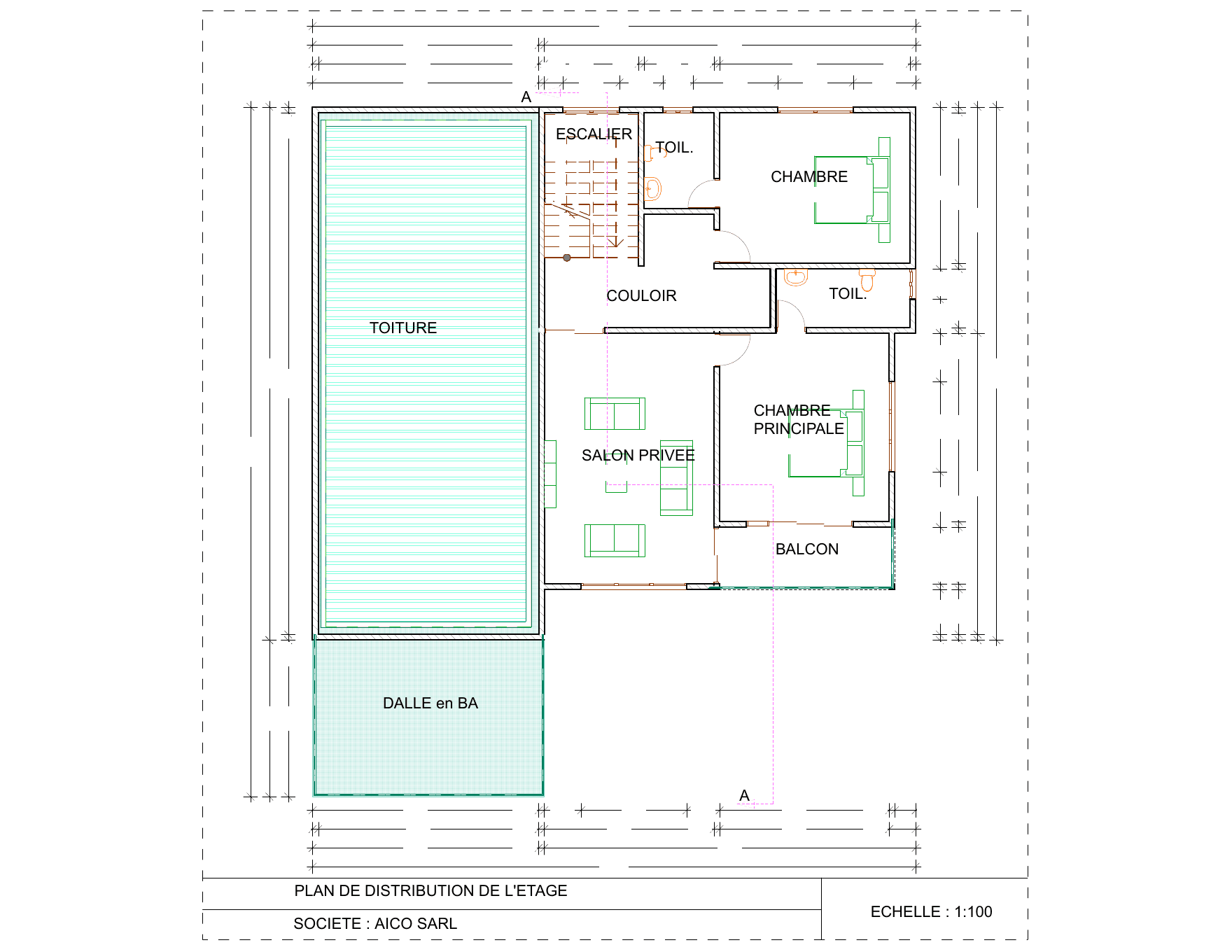 Duplex contemporain — Étage