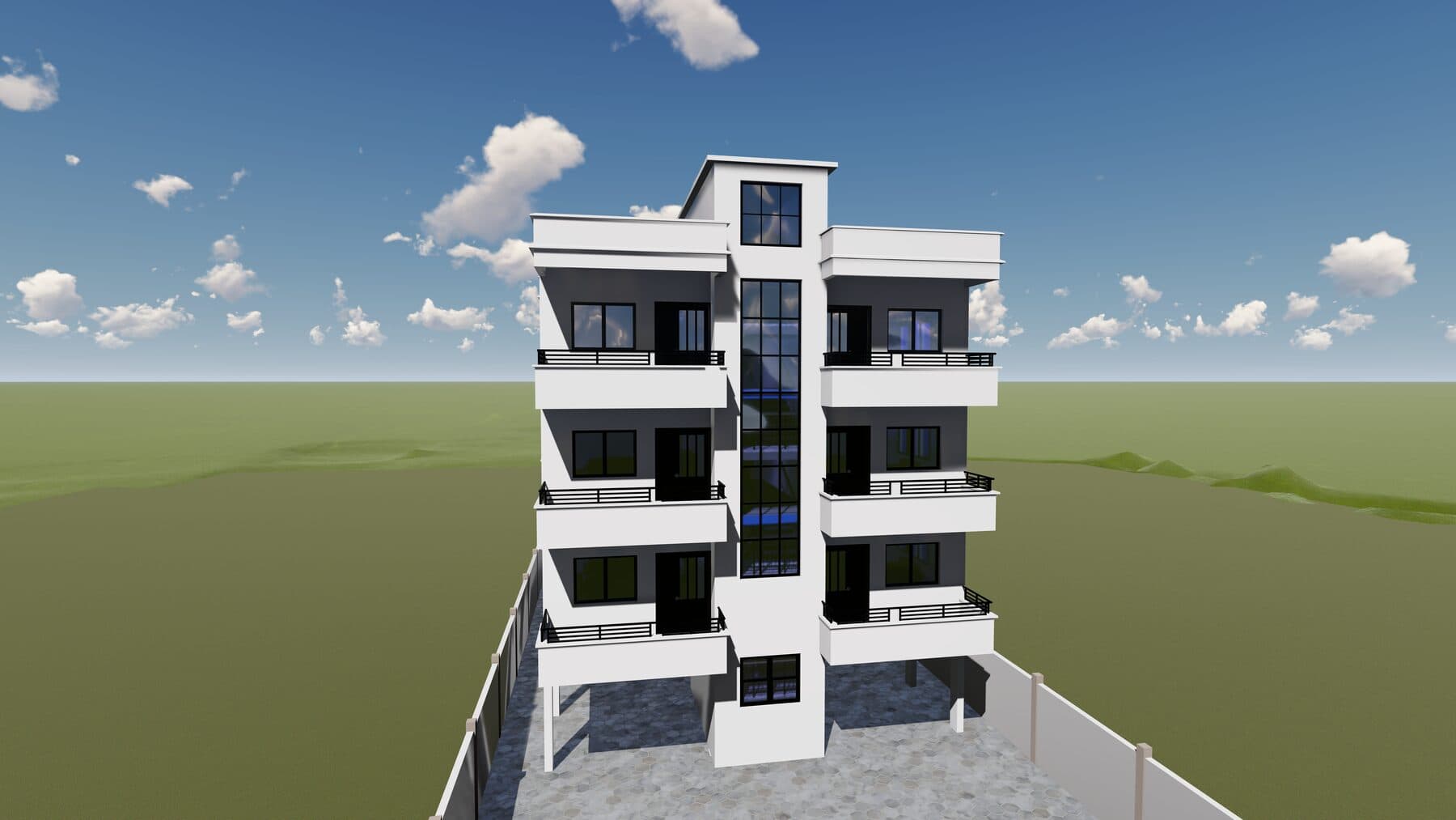 Immeuble R+3 — vue 2